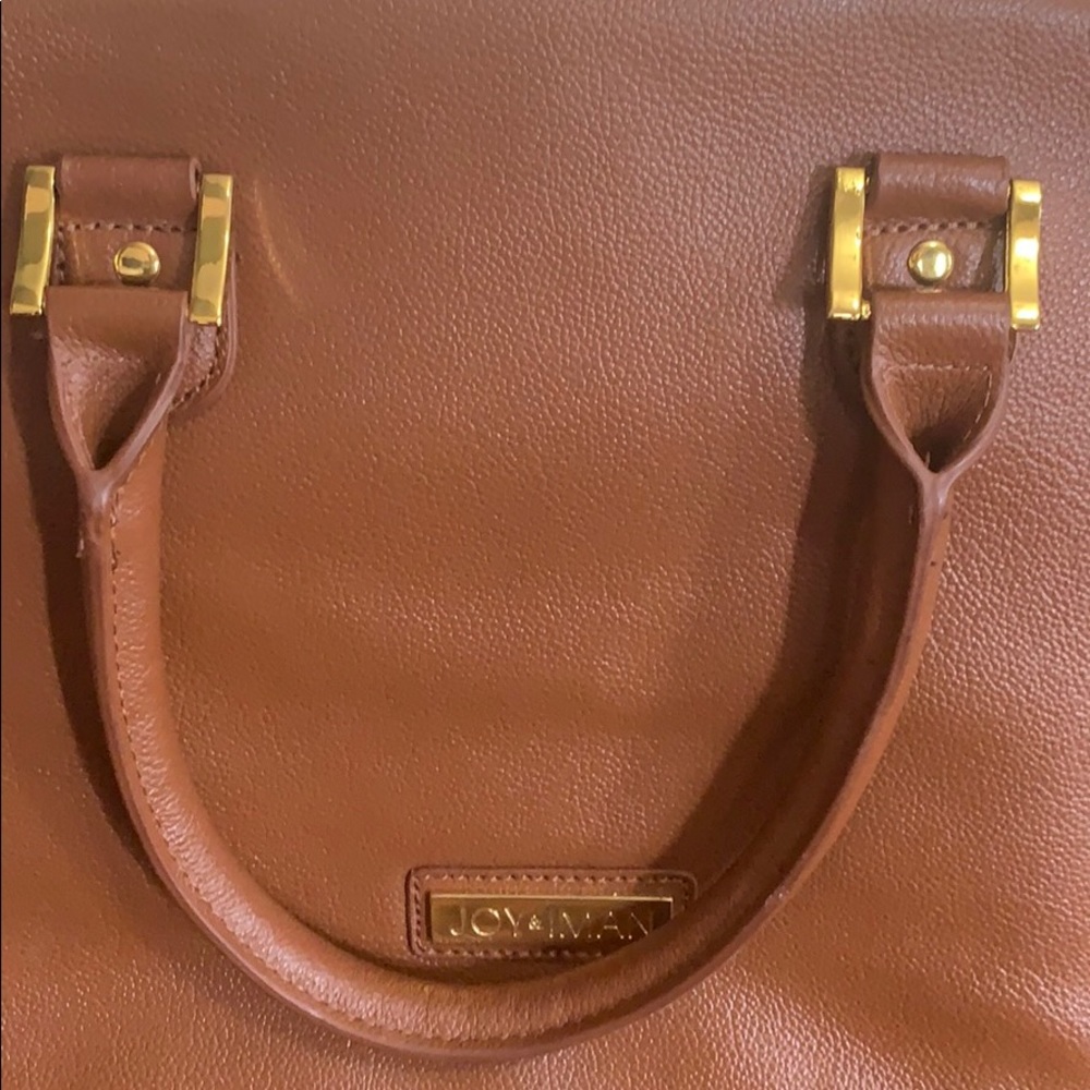 Joy & Iman tan satchel - Picture 3 of 8